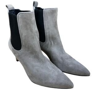 Veronica Beard NWOB Leeland Pointed Toe Chelsea Boot Taupe Gray Size 5M Pull-On